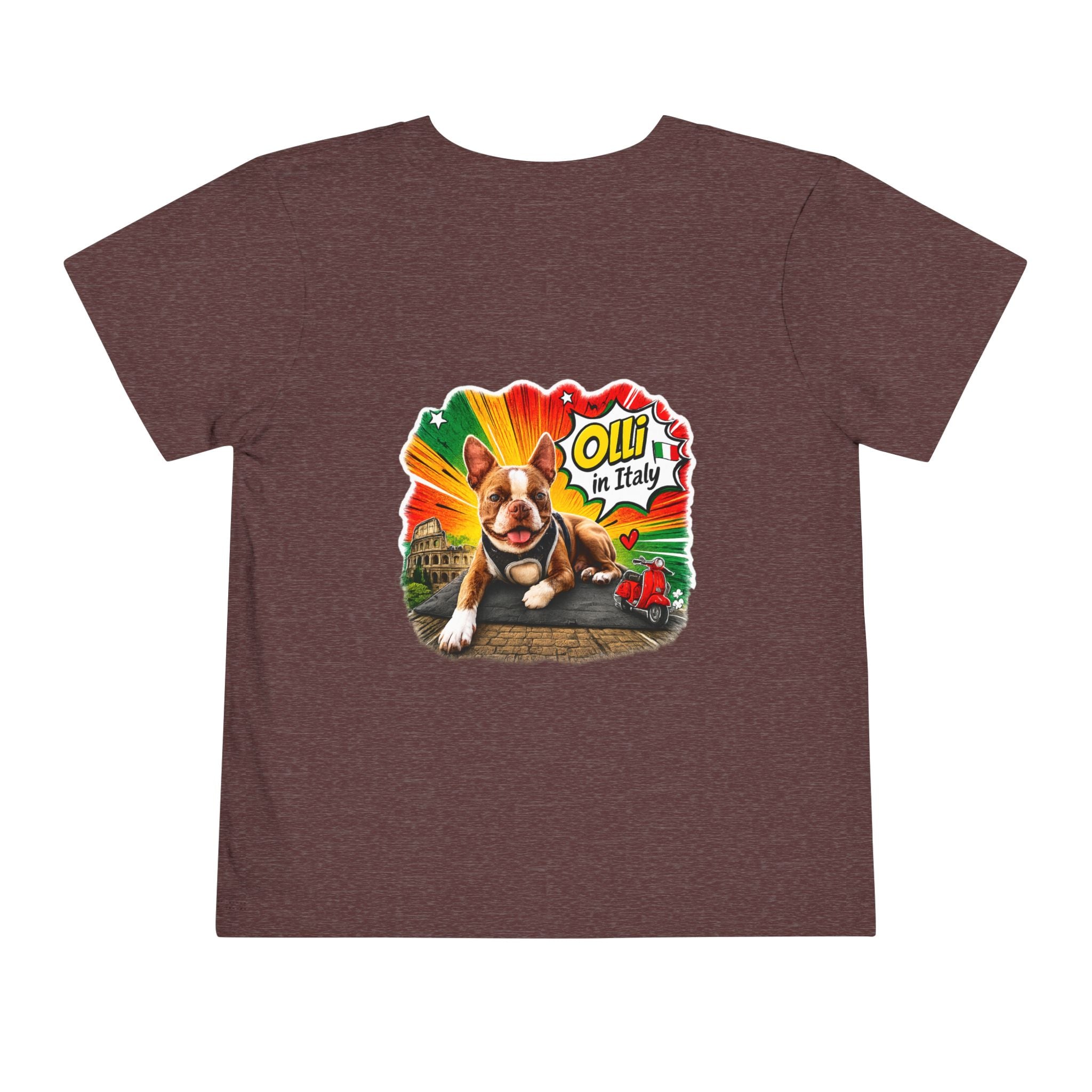 Toddler Tee — Cute Olli the Boston Terrier "I Came, I Sniffed, I Judged" Graphic
