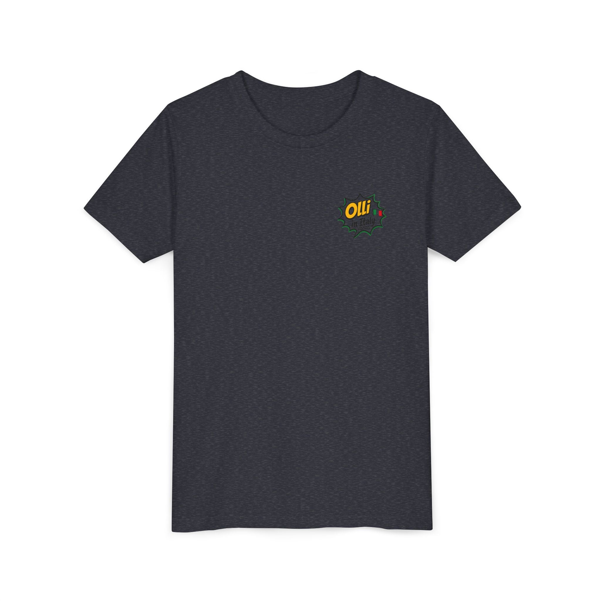 Kids' Pizza Olli the Boston Terrier Tee — "Saved by Grace" Funny Italian Pizza Youth Shirt