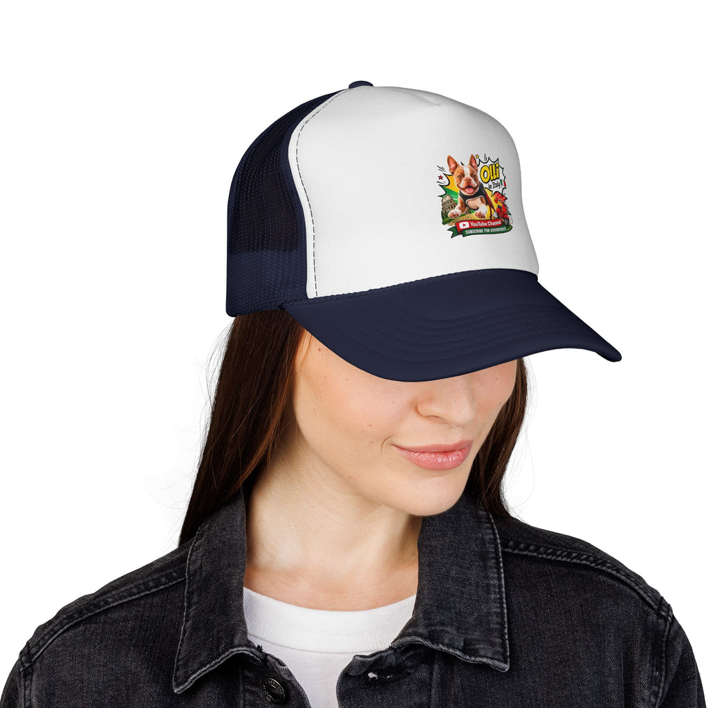 Trucker Cap — “God Is Good All The Time” Retro Pig Graphic
