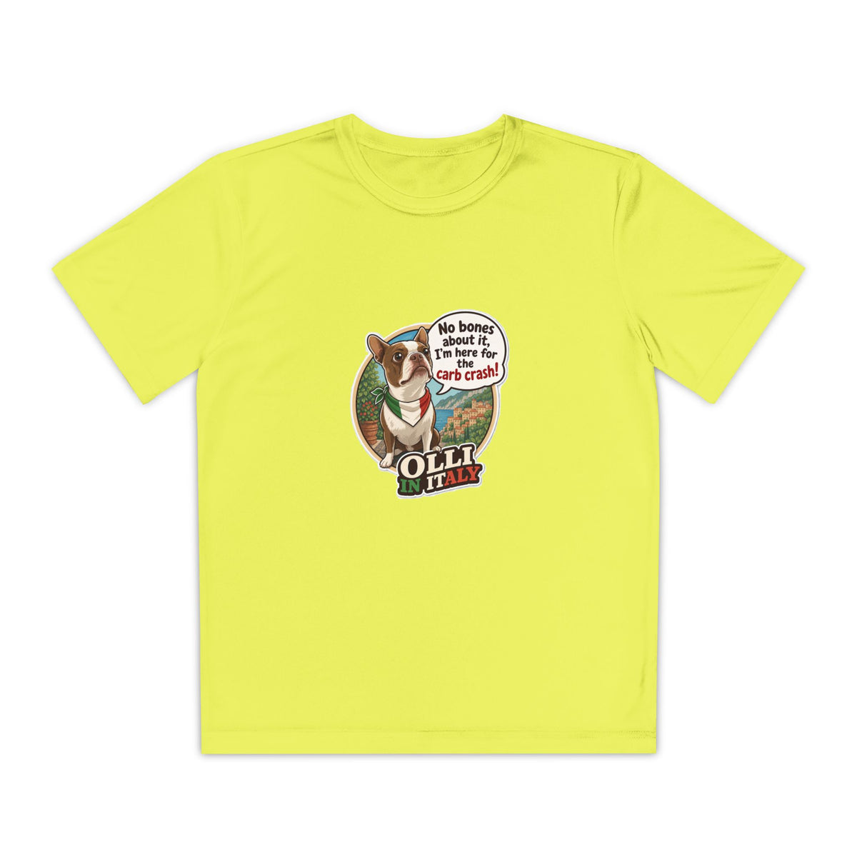 Youth Competitor Tee - 'Ollie the Corgi' Funny Kids Racing Shirt
