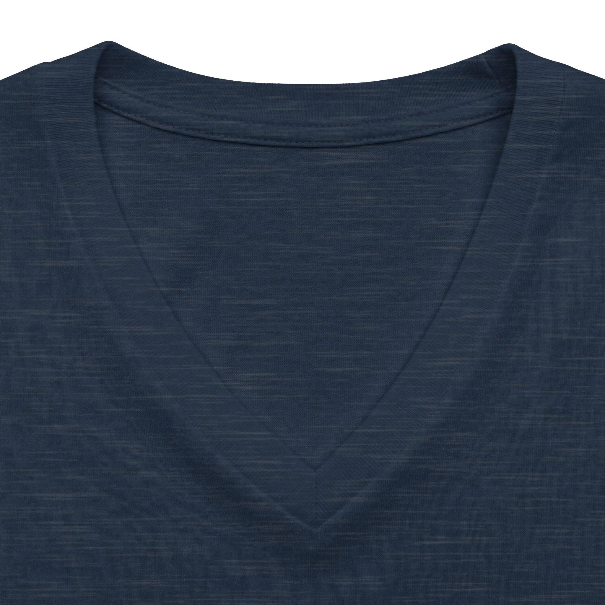 Women's V-Neck Tee — 'Gelato Family' Cute French Bulldog Design