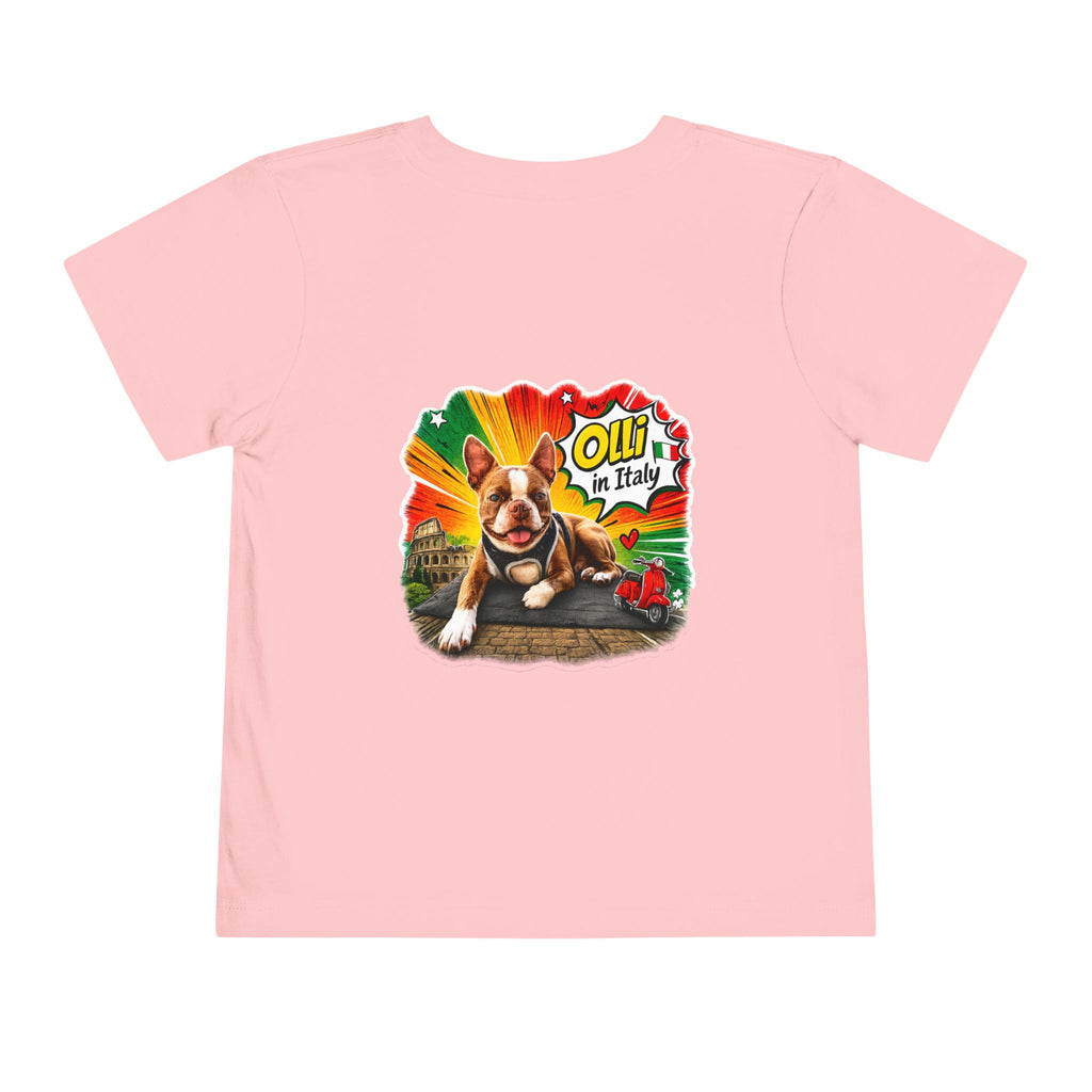 Toddler Tee — Cute Olli the Boston Terrier "I Came, I Sniffed, I Judged" Graphic