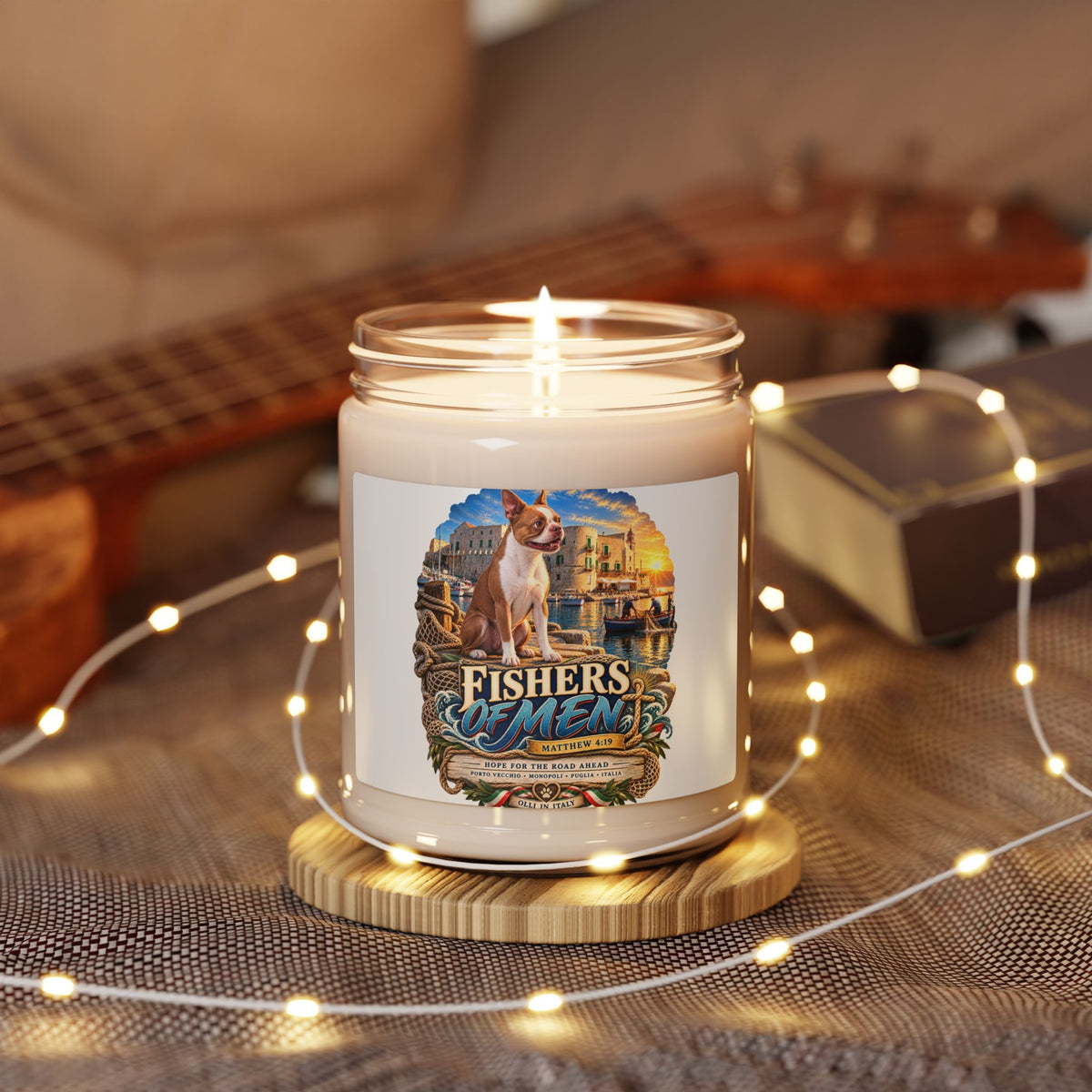 Fisher’s Men 9oz Scented Soy Candle — Nautical Dog Harbor Aromatherapy