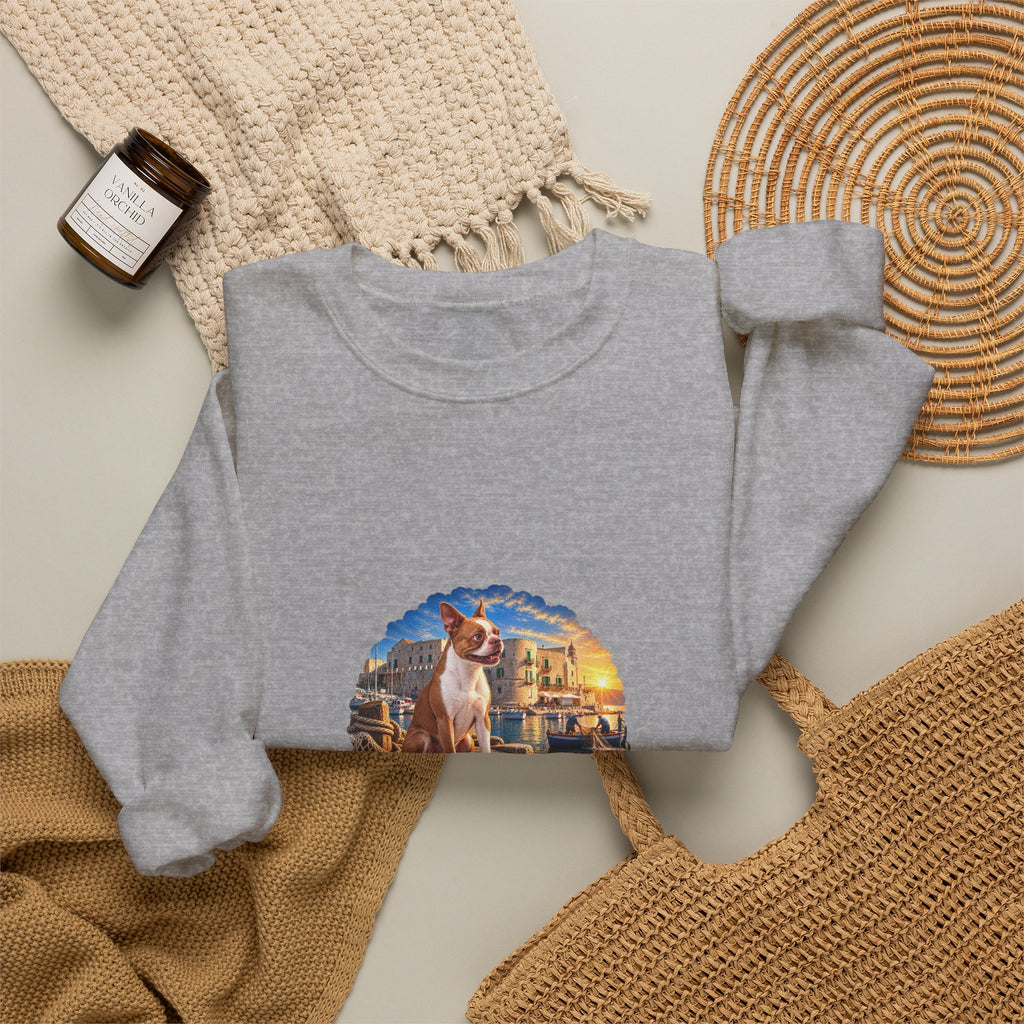 Fisherman Crewneck Sweatshirt – Vintage Coastal Fishing Graphic