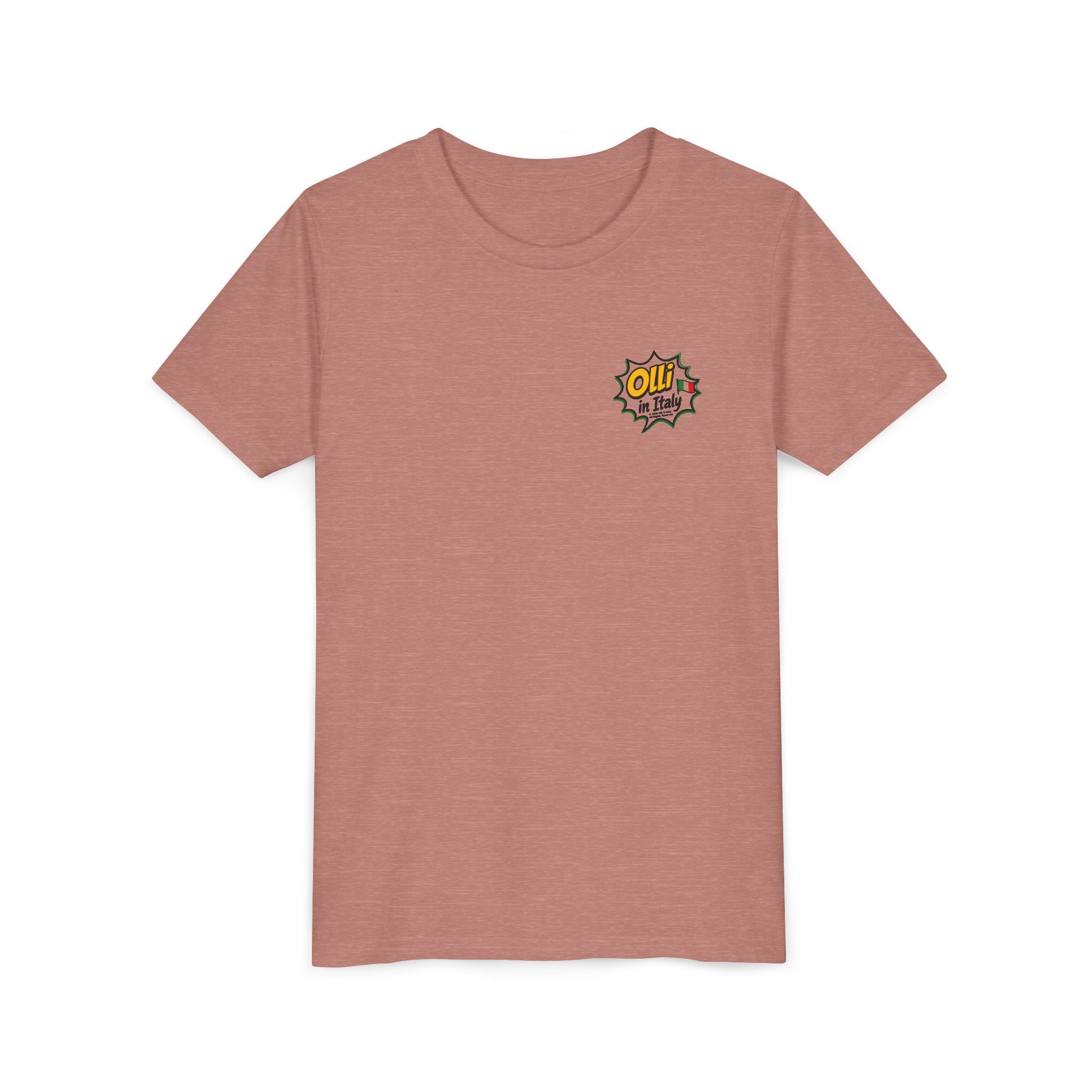 Kids' Pizza Olli the Boston Terrier Tee — "Saved by Grace" Funny Italian Pizza Youth Shirt