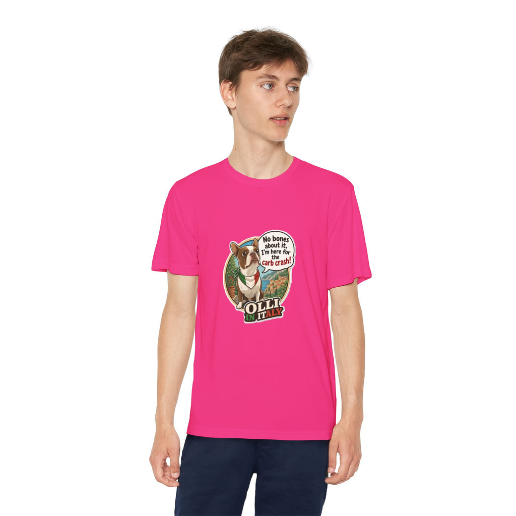 Youth Competitor Tee - 'Ollie the Corgi' Funny Kids Racing Shirt