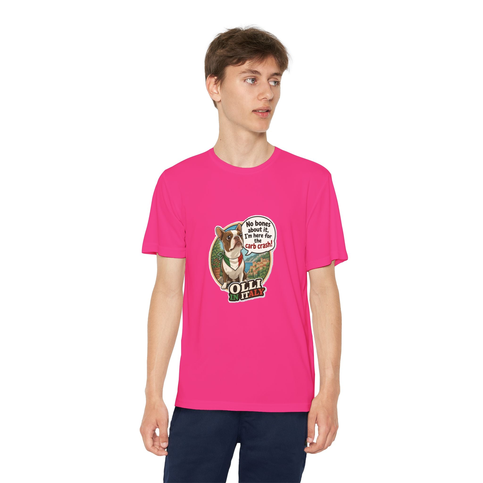 Youth Competitor Tee - 'Ollie the Corgi' Funny Kids Racing Shirt