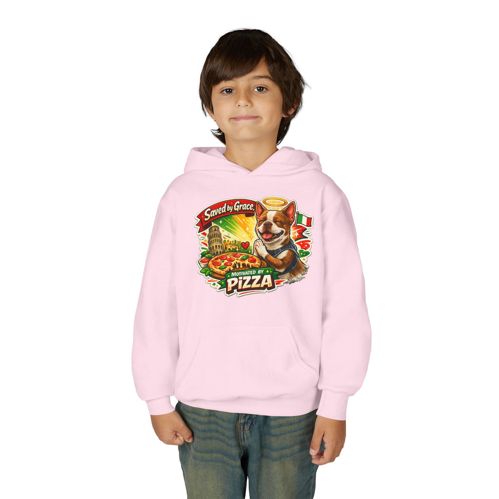 Olli the Boston Terrier Pizza Adventure Hoodie | My Nose Says This Way sweatshirt