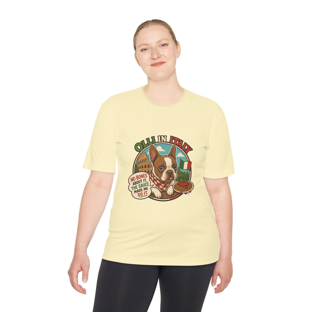 Olli In Italy Boston Terrier Tee | Italian Food Pizza Dog Design