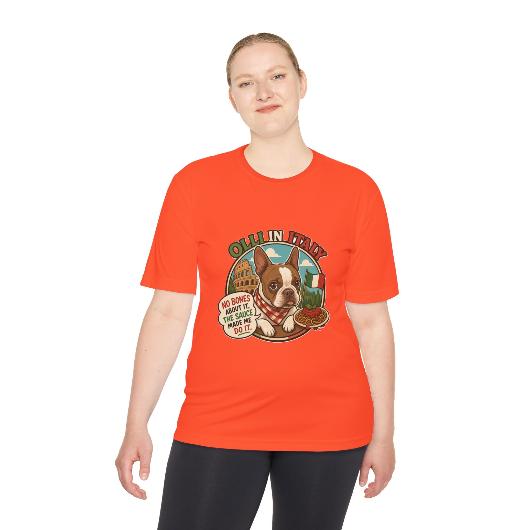 Olli In Italy Boston Terrier Tee | Italian Food Pizza Dog Design