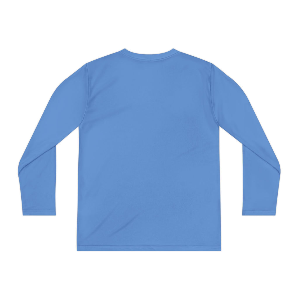 Olli the Boston Terrier in Italy Youth Long Sleeve Tee — "Olli" Surf Rescue Graphic
