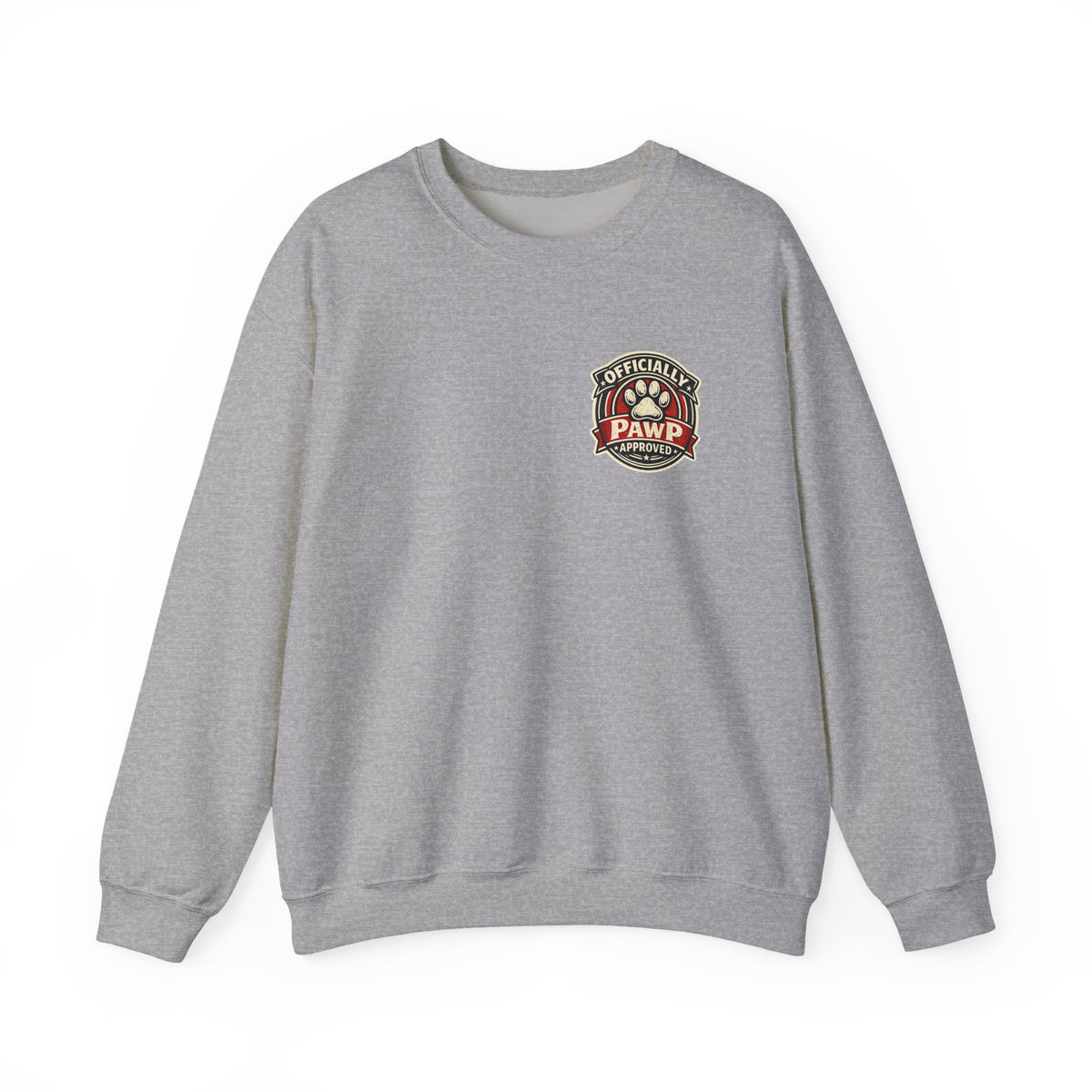 Olli The Boston Terrier Officially Licensed 'Pawp Approved' Crest Crewneck Sweatshirt