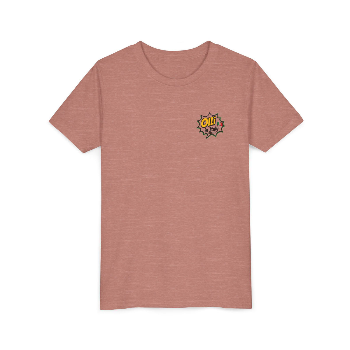 Kids' Pizza Olli the Boston Terrier Tee — "Saved by Grace" Funny Italian Pizza Youth Shirt