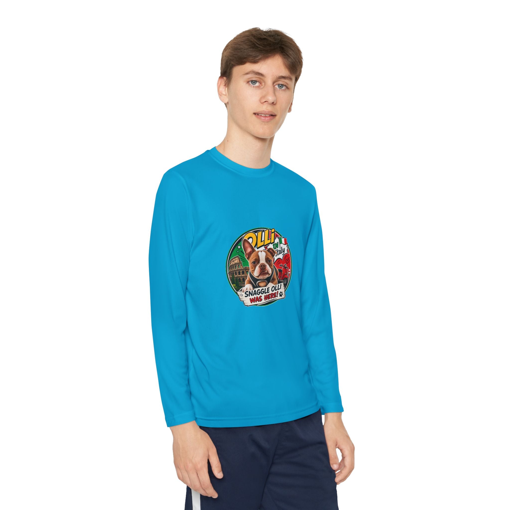 Youth Long Sleeve Tee — "Olli" Snaggle Graphic TEE