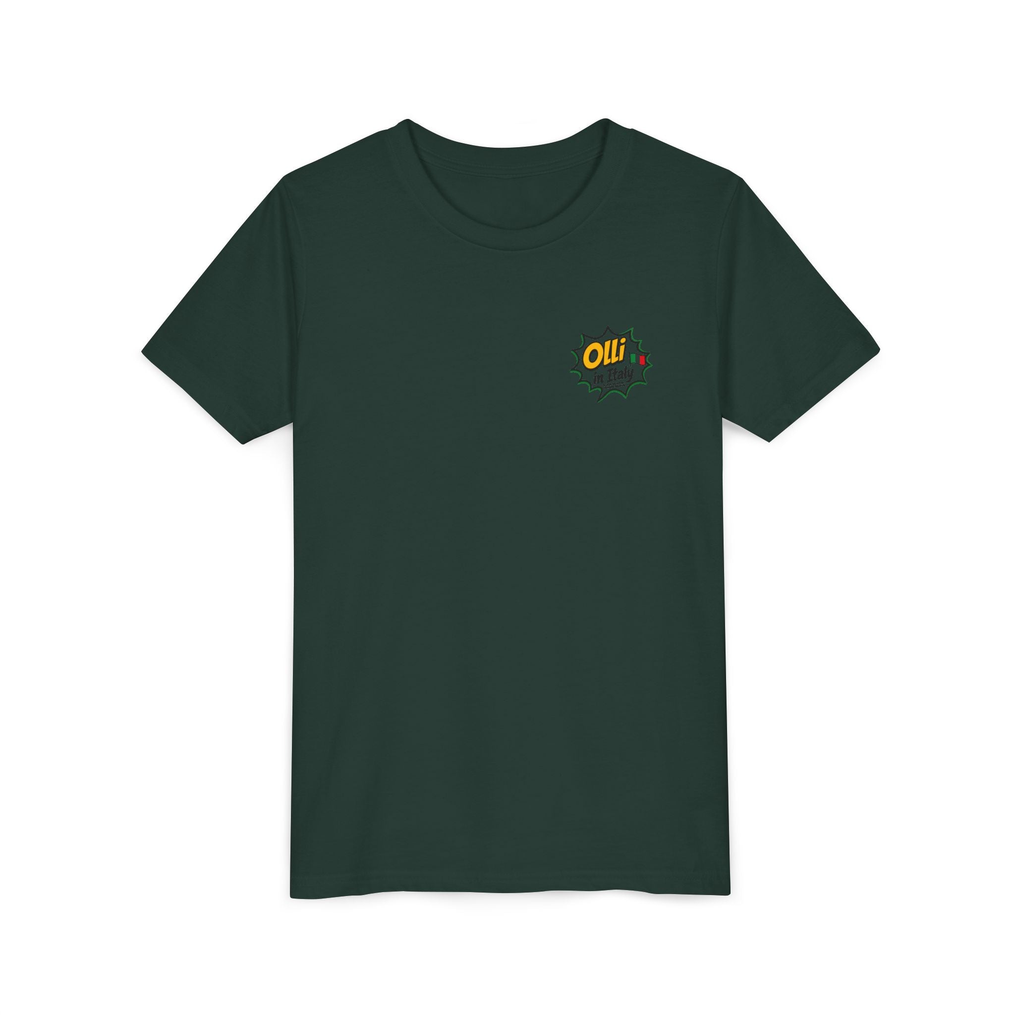 Kids' Pizza Olli the Boston Terrier Tee — "Saved by Grace" Funny Italian Pizza Youth Shirt