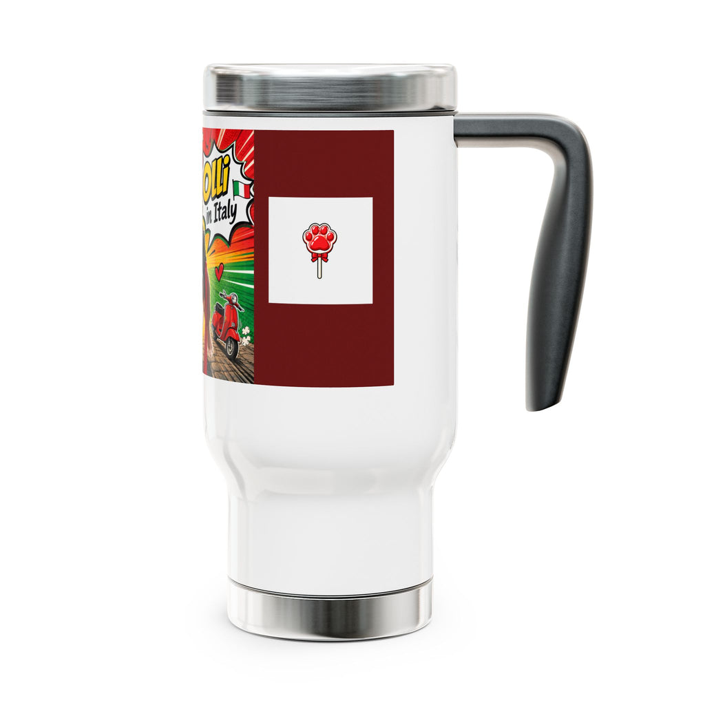 Stainless Steel Travel Mug with Handle, 14oz