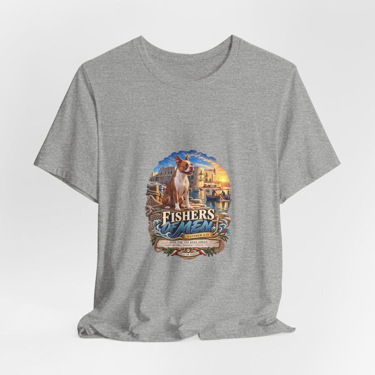 Fishing Weekend Tee — "Fishers of Men" Coastal Vintage Graphic Shirt