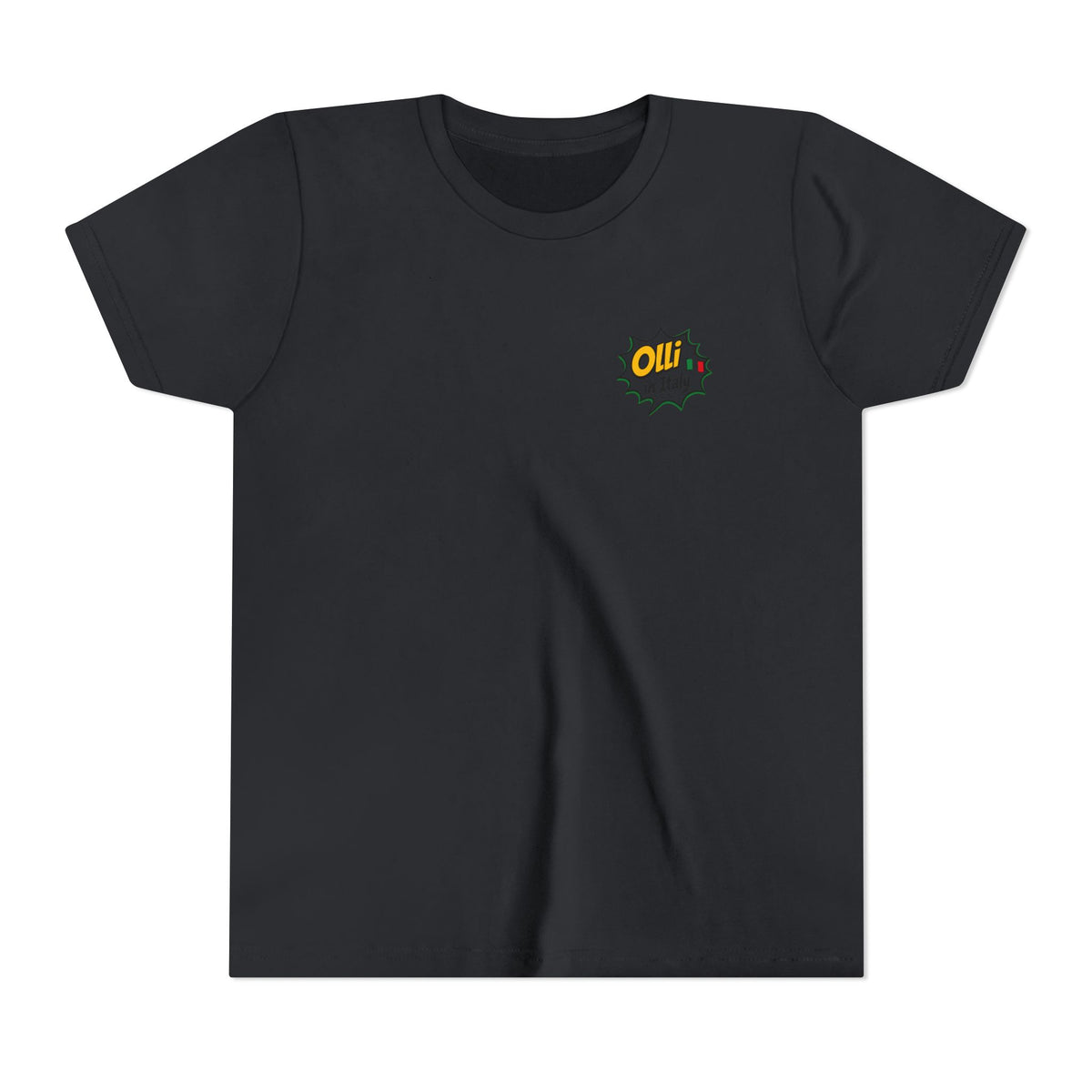 Kids' Pizza Olli the Boston Terrier Tee — "Saved by Grace" Funny Italian Pizza Youth Shirt