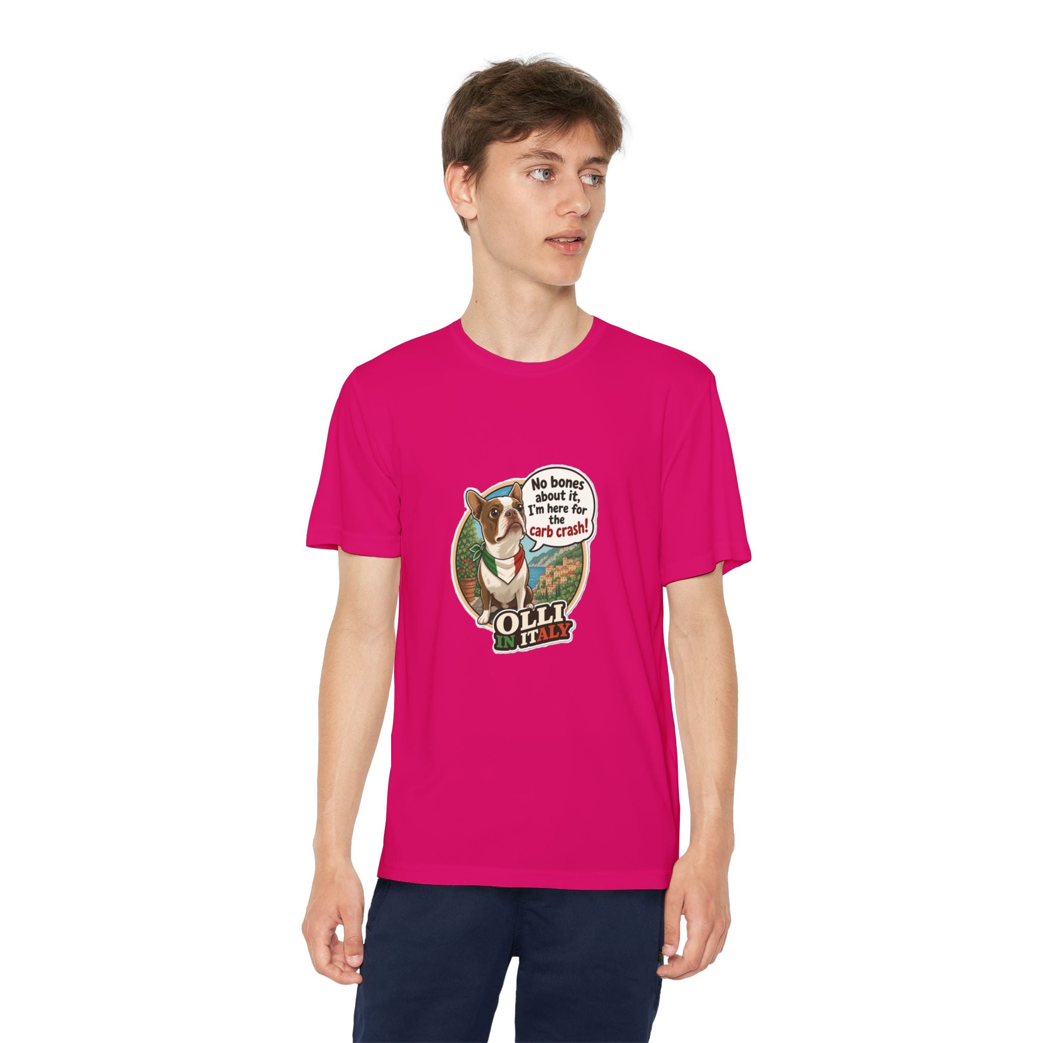 Youth Competitor Tee - 'Ollie the Corgi' Funny Kids Racing Shirt