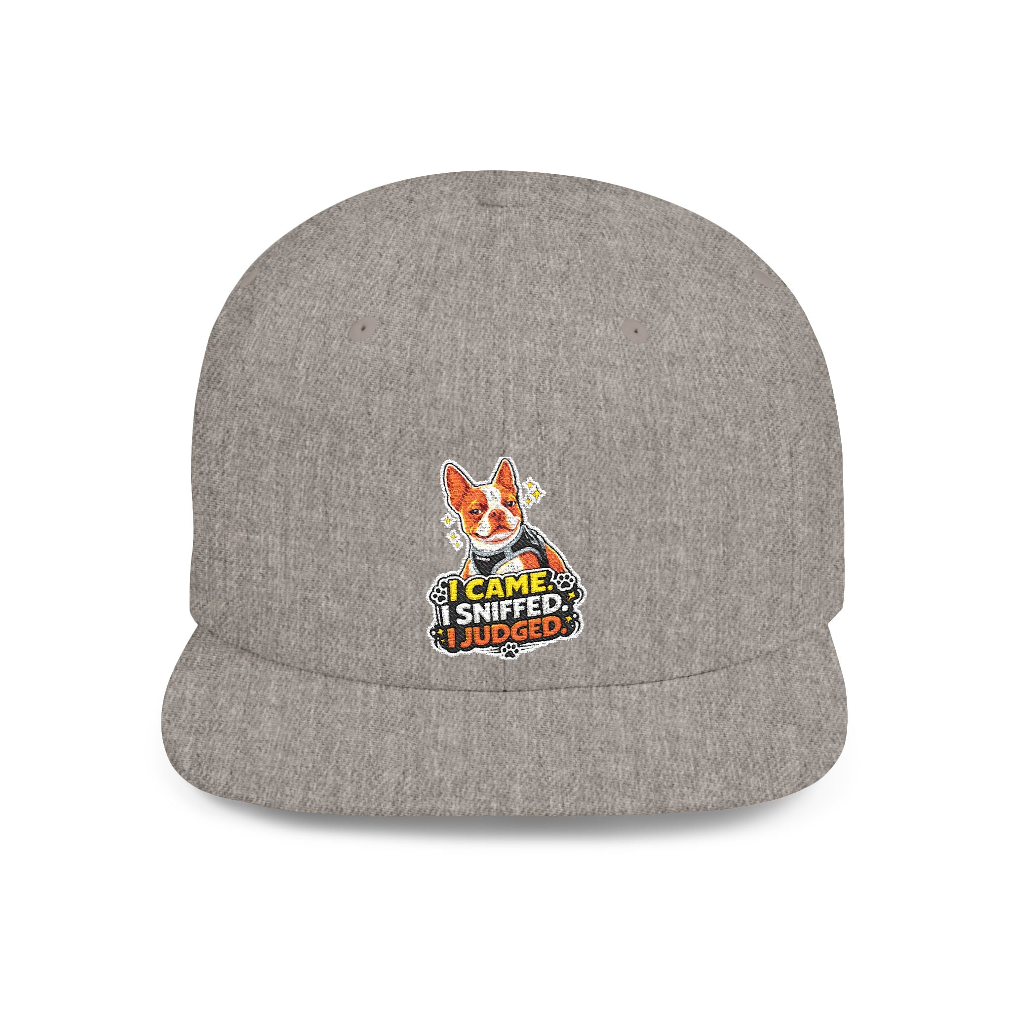 Olli In Italy Flat Bill Snapback | Cute Dog Face Hat