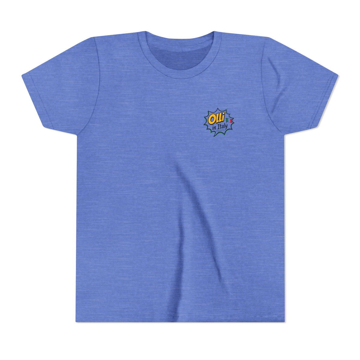 Kids' Pizza Olli the Boston Terrier Tee — "Saved by Grace" Funny Italian Pizza Youth Shirt