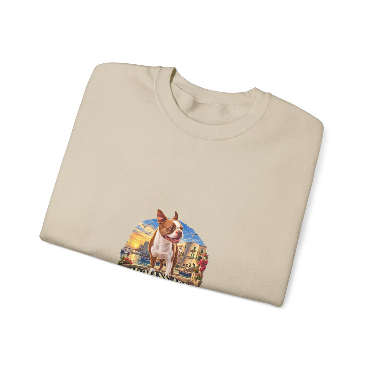 Essential Humans Crewneck Sweatshirt — Vintage Scenic 'Humans Are Essential' Design