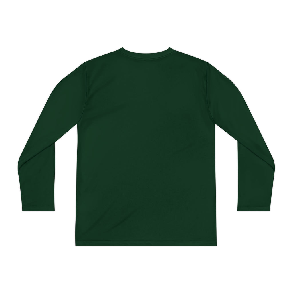 Olli the Boston Terrier in Italy Youth Long Sleeve Tee — "Olli" Surf Rescue Graphic