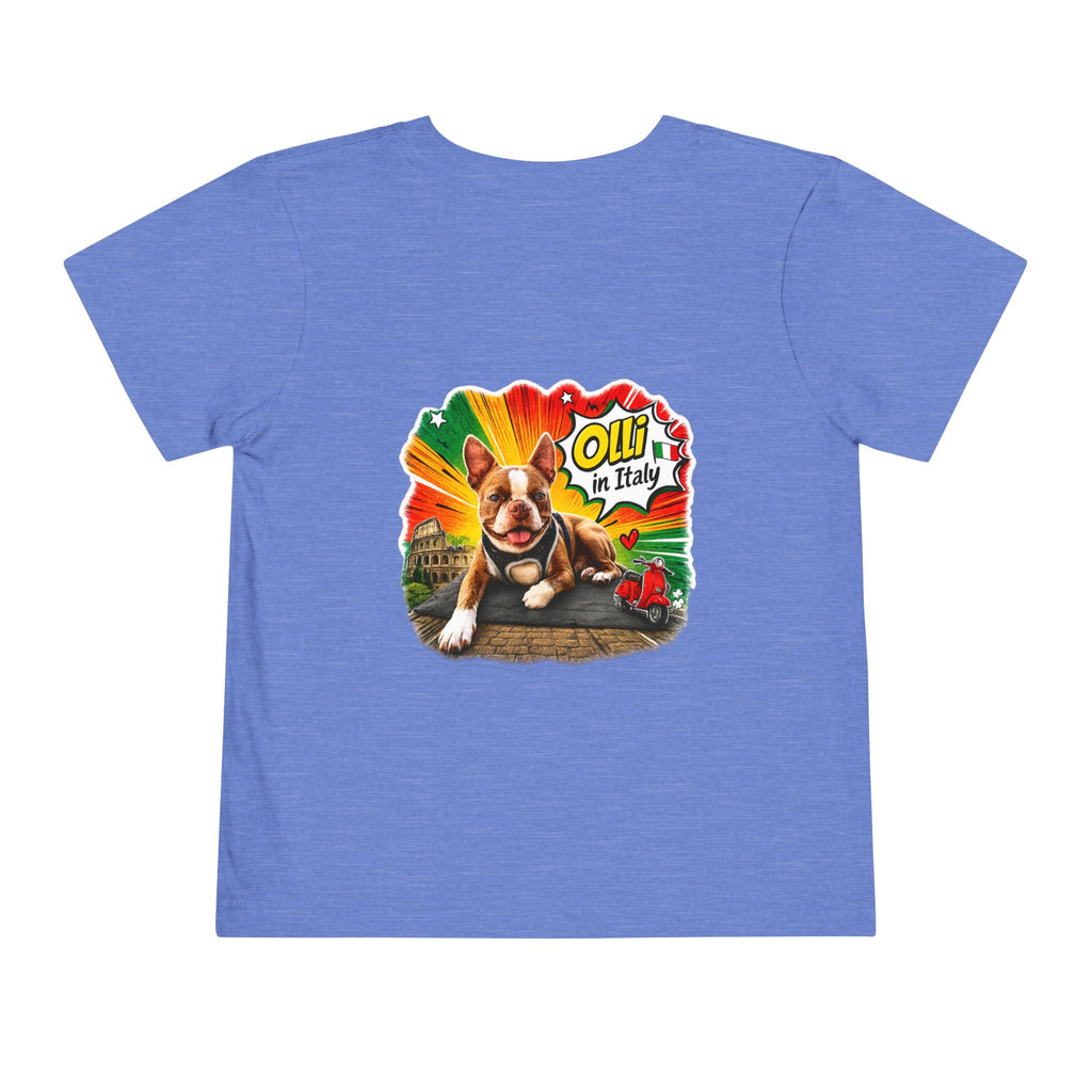 Toddler Tee — Cute Olli the Boston Terrier "I Came, I Sniffed, I Judged" Graphic