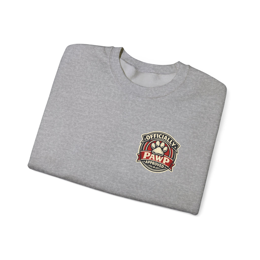 Pawfessor Officially Licensed 'Pawf' Crest Crewneck Sweatshirt