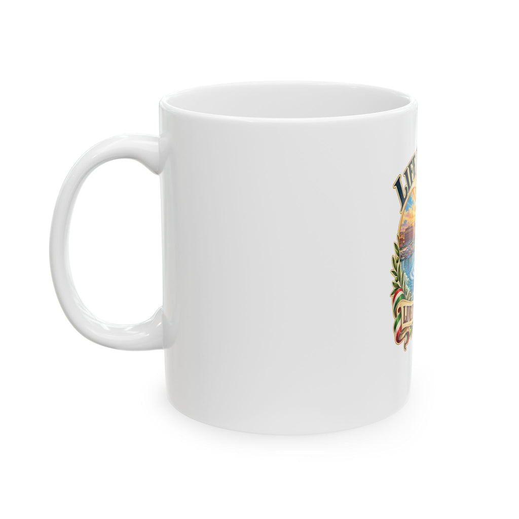 Life Is a Gift Ceramic Mug — "Live It Generously" Inspirational Coffee Cup (11oz & 15oz)