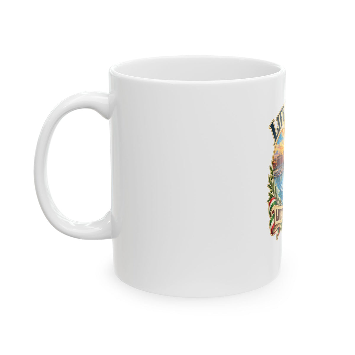 Life Is a Gift Ceramic Mug — "Live It Generously" Inspirational Coffee Cup (11oz & 15oz)