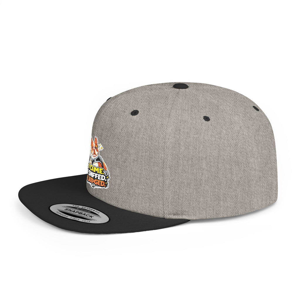 Olli In Italy Flat Bill Snapback | Cute Dog Face Hat
