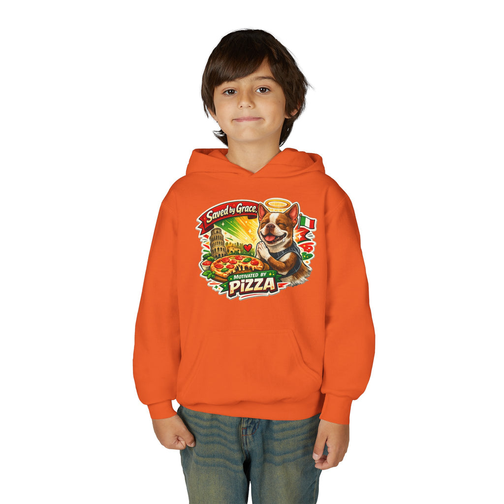 Olli the Boston Terrier Pizza Adventure Hoodie | My Nose Says This Way sweatshirt
