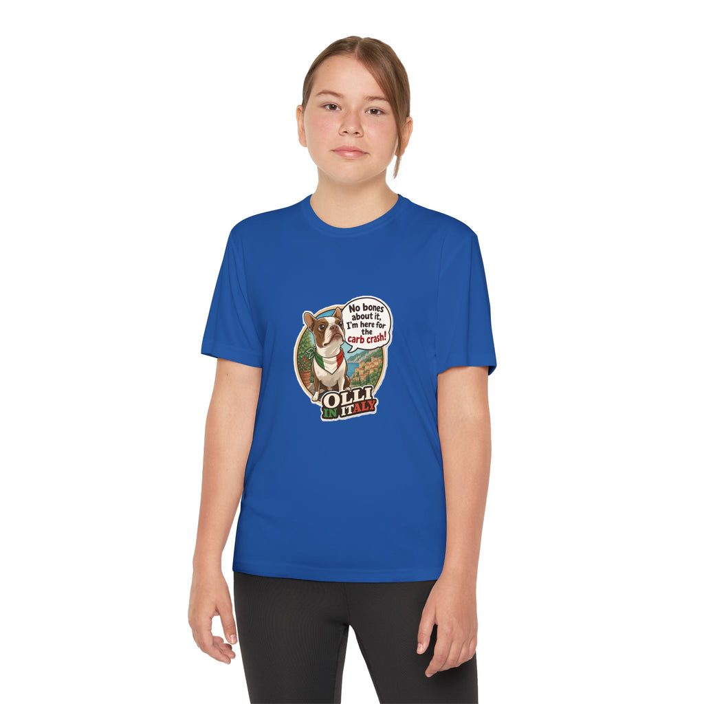 Youth Competitor Tee - 'Ollie the Corgi' Funny Kids Racing Shirt