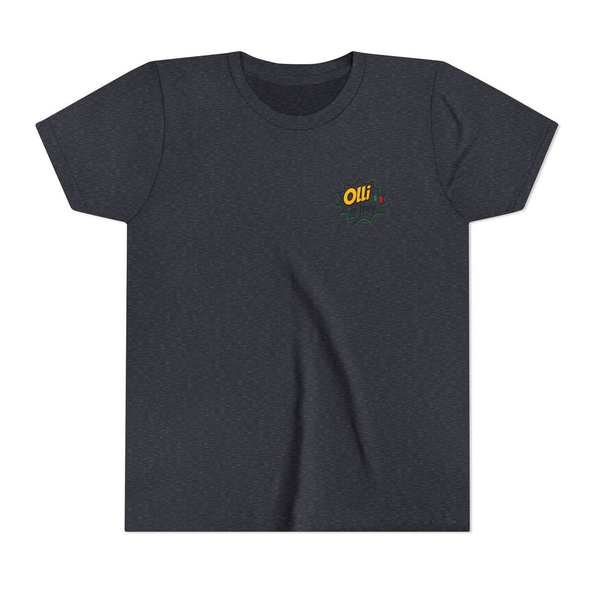 Kids' Pizza Olli the Boston Terrier Tee — "Saved by Grace" Funny Italian Pizza Youth Shirt