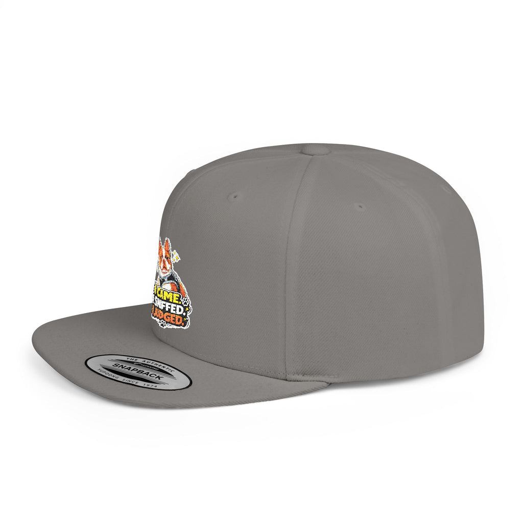 Olli In Italy Flat Bill Snapback | Cute Dog Face Hat