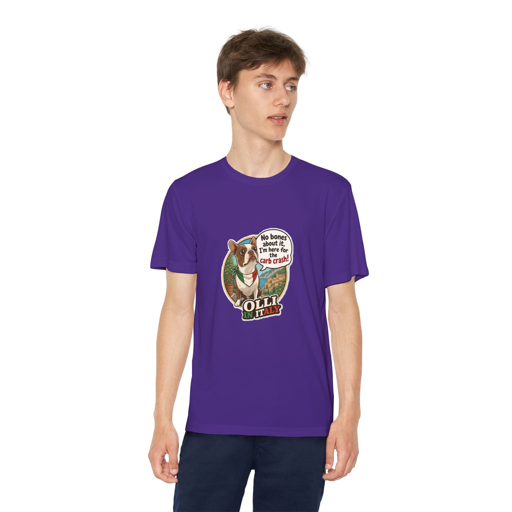 Youth Competitor Tee - 'Ollie the Corgi' Funny Kids Racing Shirt