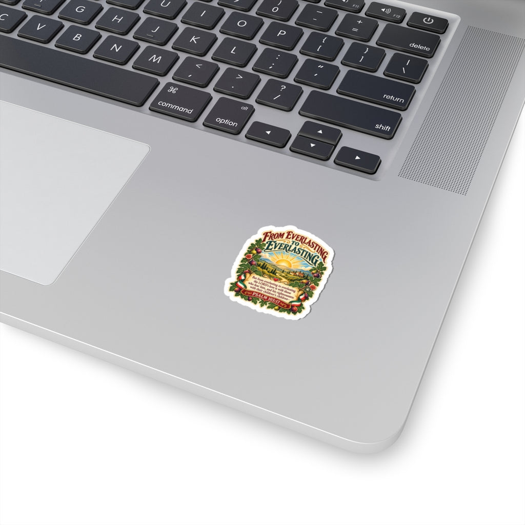 Psalm 103:17 Sticker — “From Everlasting to Everlasting” Christian Faith Vinyl Kiss-Cut