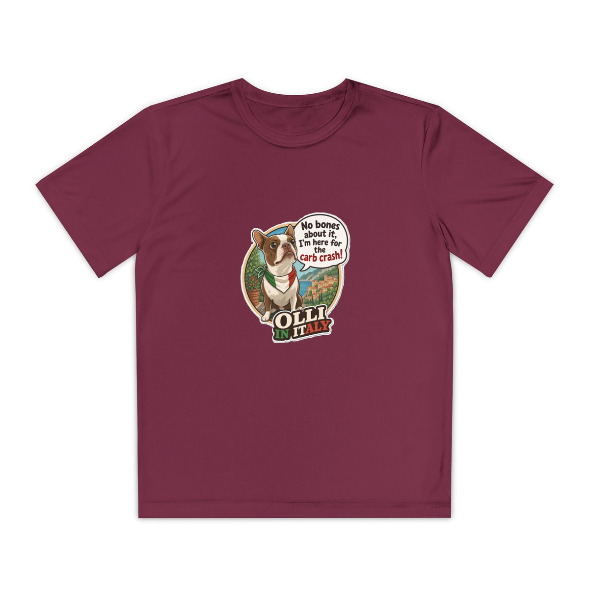 Youth Competitor Tee - 'Ollie the Corgi' Funny Kids Racing Shirt