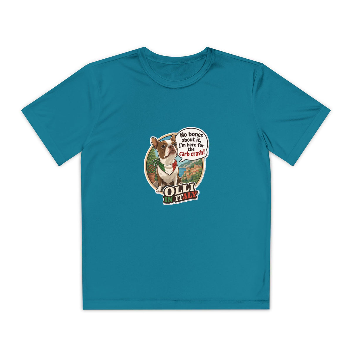 Youth Competitor Tee - 'Ollie the Corgi' Funny Kids Racing Shirt