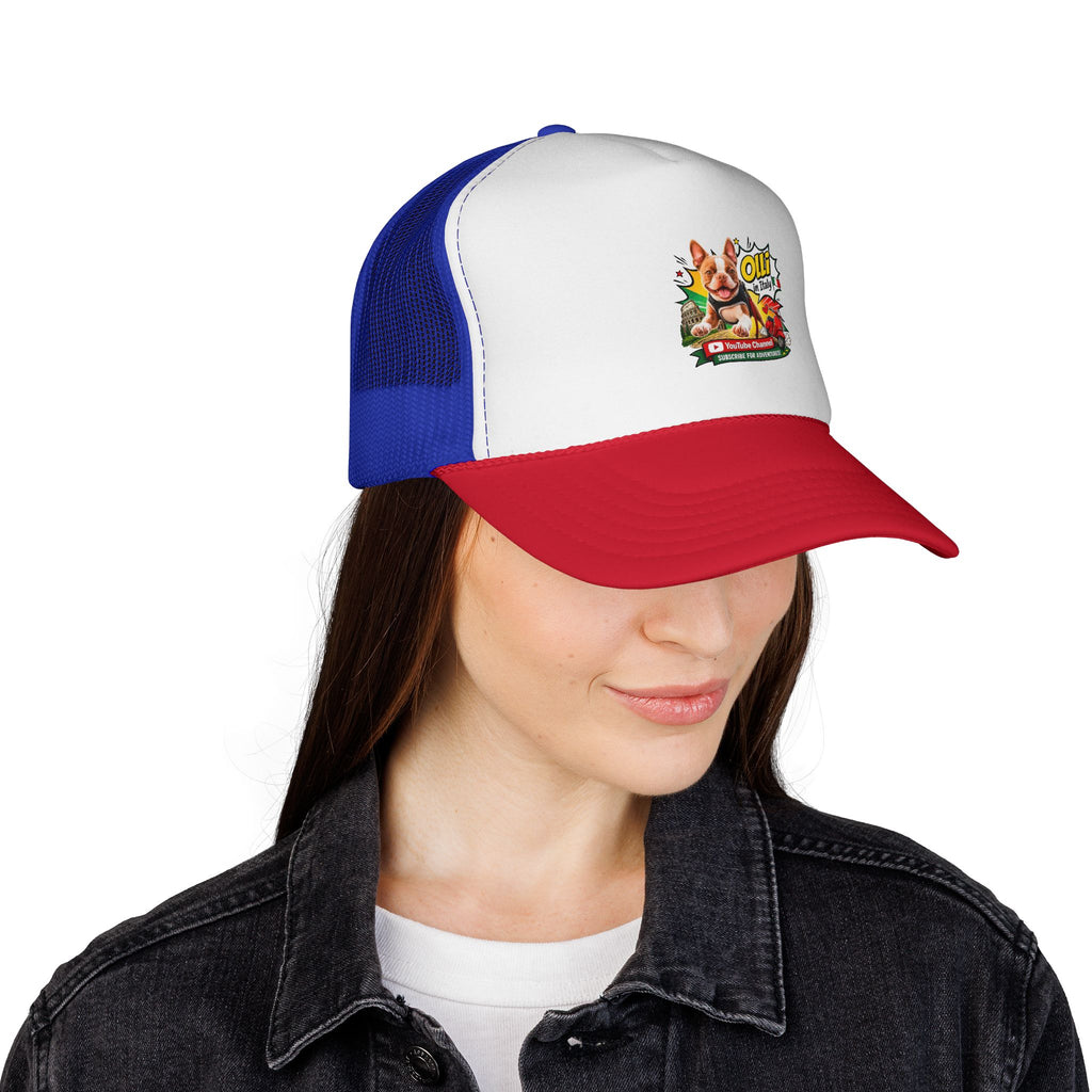 Trucker Cap — “God Is Good All The Time” Retro Olli In Italy Boston Terrier Graphic