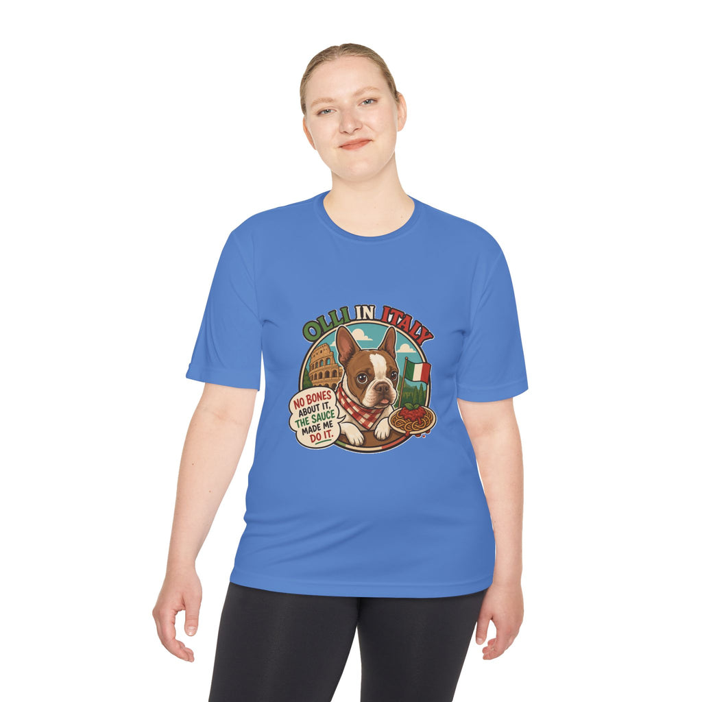 Olli In Italy Boston Terrier Tee | Italian Food Pizza Dog Design