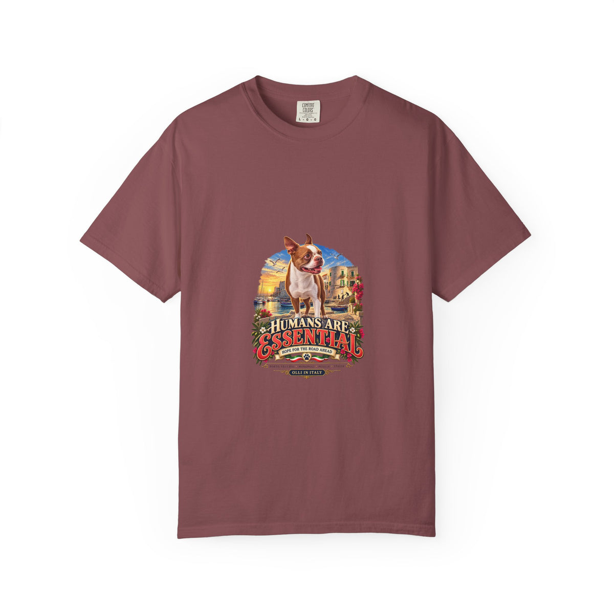Humans Are Essential Vintage Dog T-Shirt — Retro Rescue Pet Lover Tee