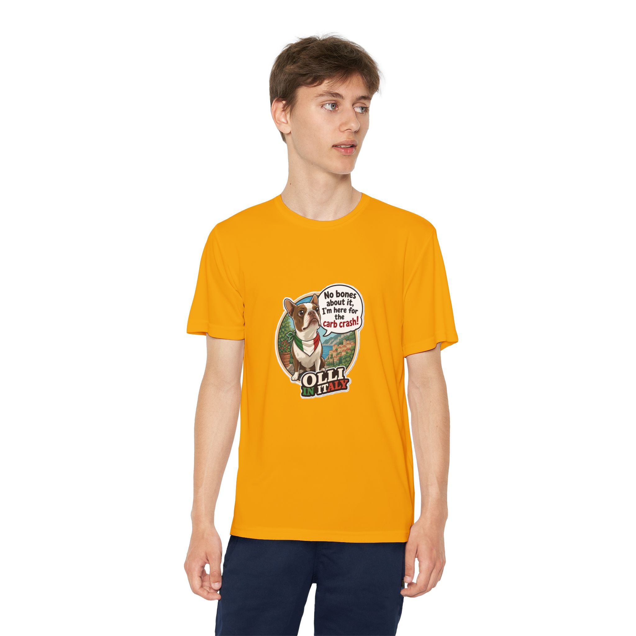 Youth Competitor Tee - 'Ollie the Corgi' Funny Kids Racing Shirt