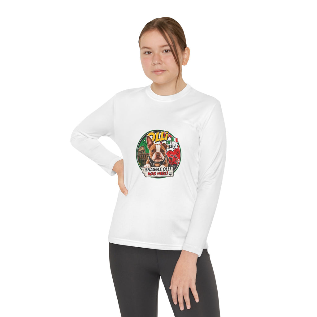 Youth Long Sleeve Tee — "Olli" Snaggle Graphic TEE