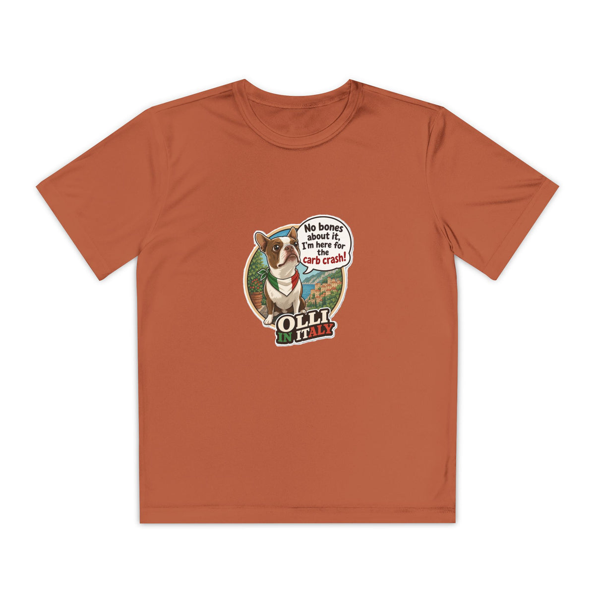Youth Competitor Tee - 'Ollie the Corgi' Funny Kids Racing Shirt