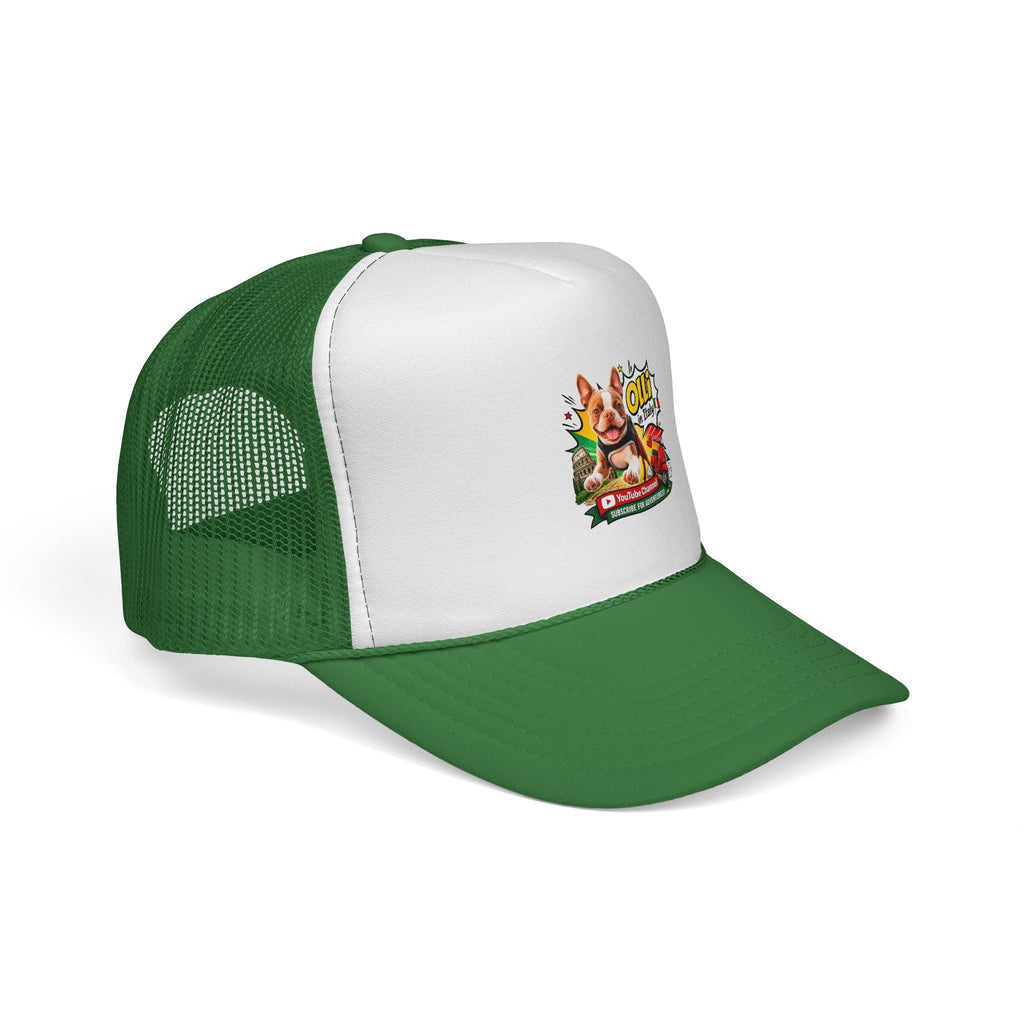 Trucker Cap — “God Is Good All The Time” Retro Olli In Italy Boston Terrier Graphic