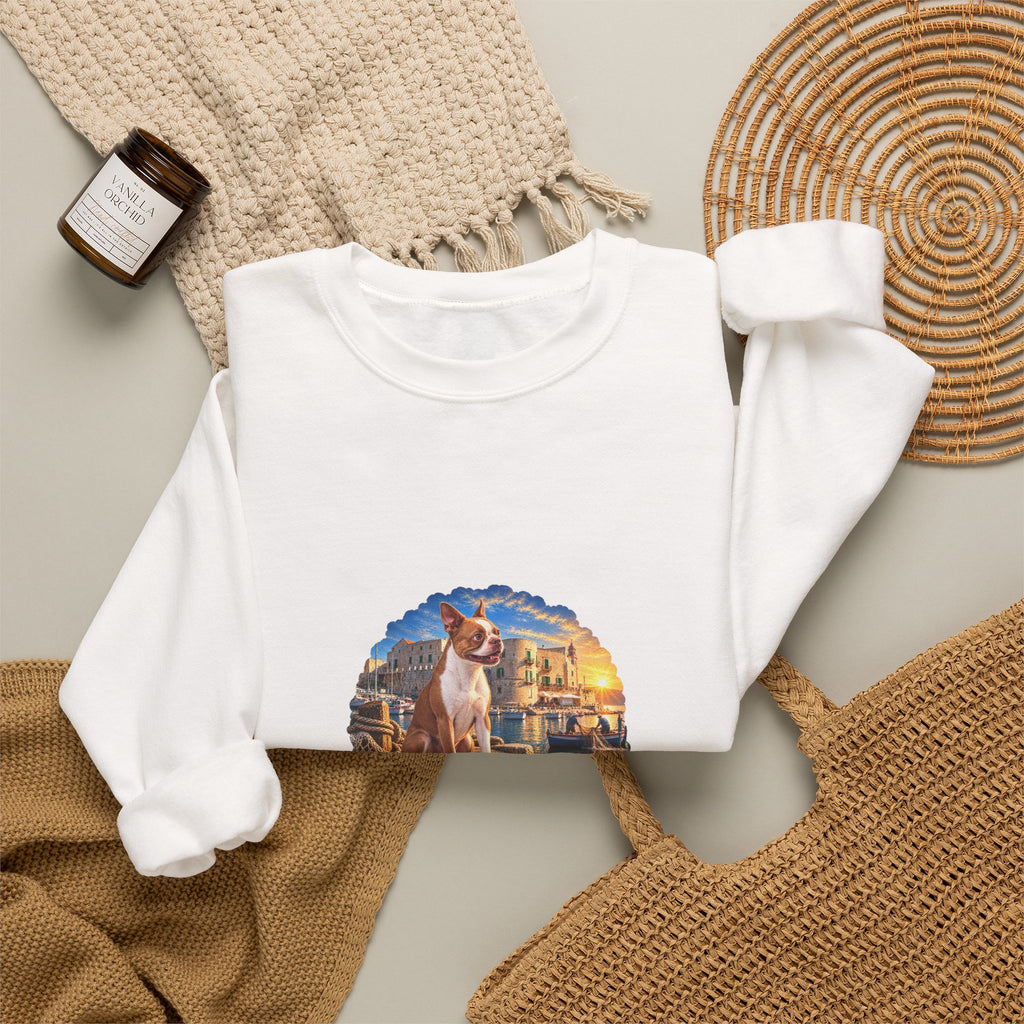 Fisherman Crewneck Sweatshirt – Vintage Coastal Fishing Graphic