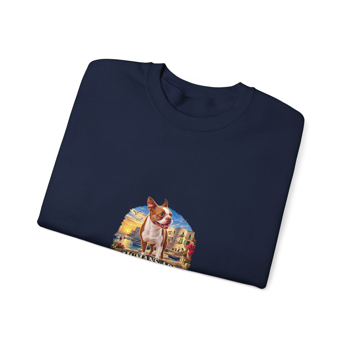 Essential Humans Crewneck Sweatshirt — Vintage Scenic 'Humans Are Essential' Design