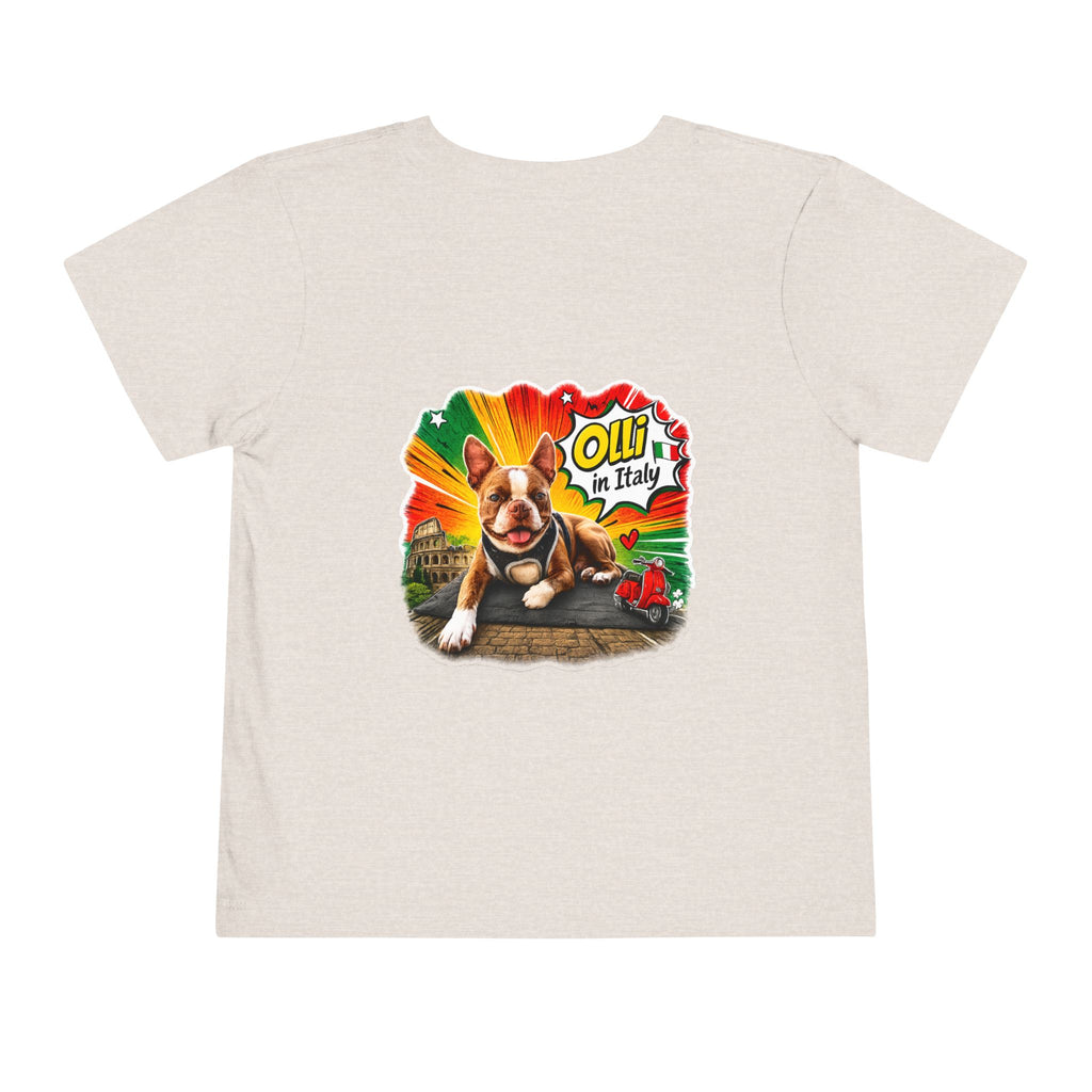 Toddler Tee — Cute Olli the Boston Terrier "I Came, I Sniffed, I Judged" Graphic